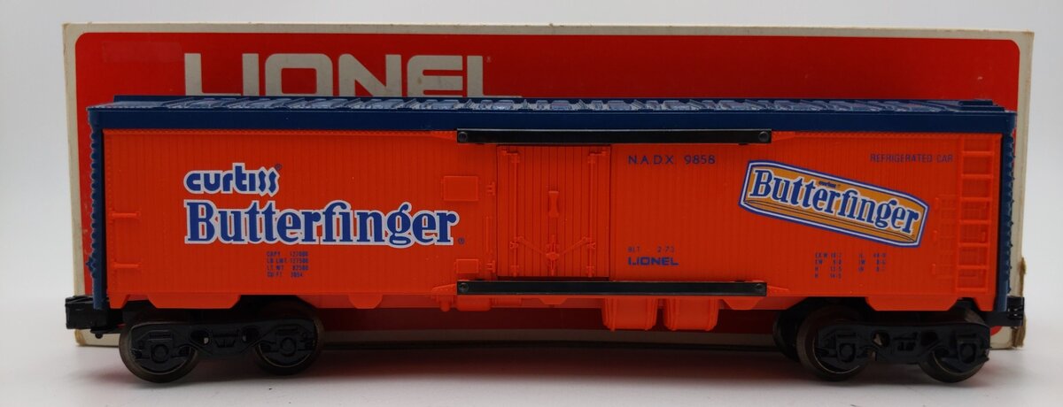 Lionel 6-9858 O Gauge Butterfinger Billboard Reefer Car EX/Box