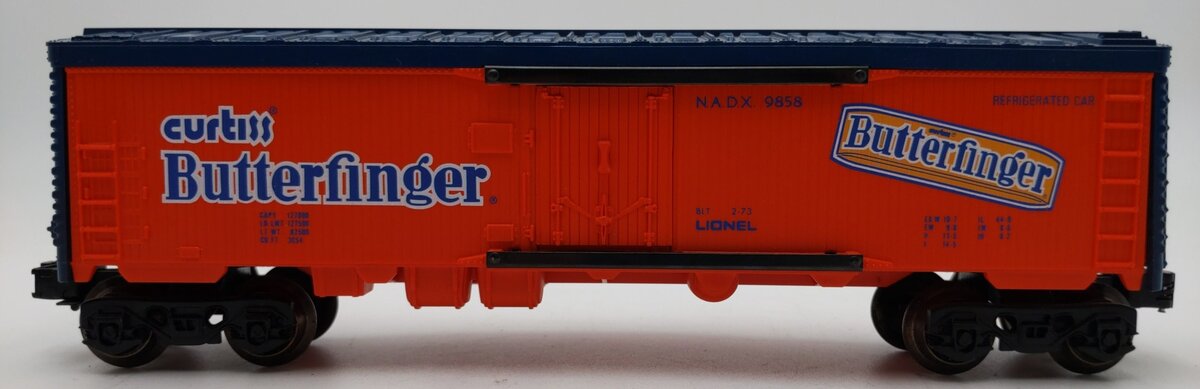 Lionel 6-9858 O Gauge Butterfinger Billboard Reefer Car EX/Box