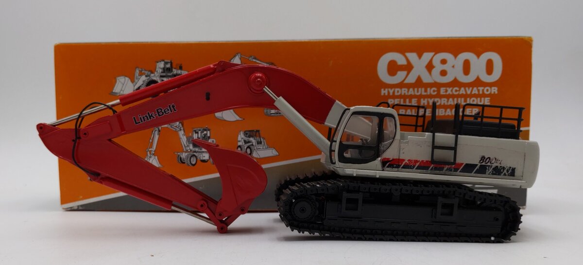 Custom Built 1:50 Scale Diecast Link Belt CX800 Hydraulic Excavator EX/Box