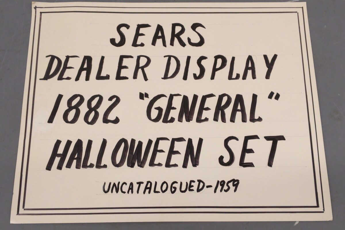 Lionel X-507NA Vintage O Gifts Galore Halloween General Set Box Only w/ Sleeve VG/Box