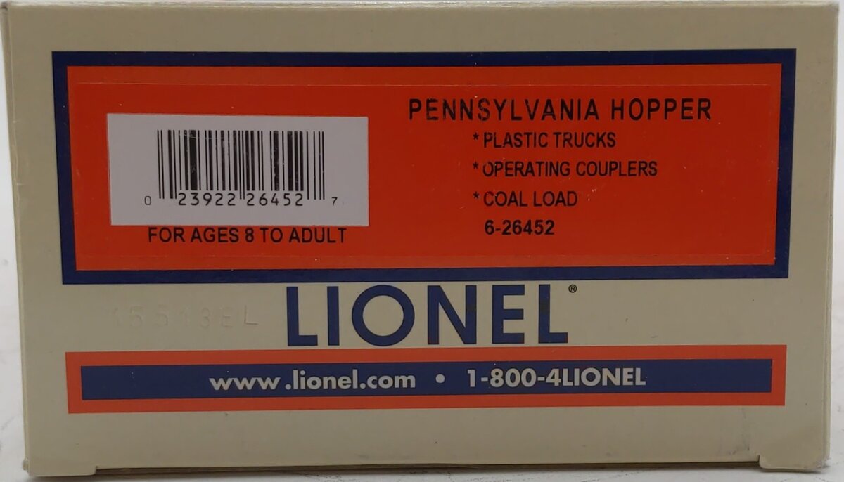 Lionel 6-26452 O Pennsylvania Hopper