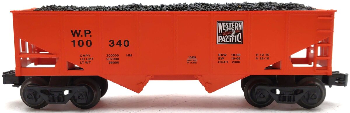 Lionel 6-16465 O Gauge Western Pacific Hopper #100340 LN/Box
