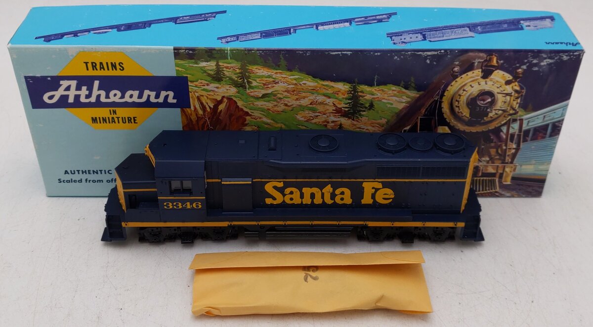 Athearn 4235 HO Scale Santa Fe Powered GP35 Diesel Locomotive #3346 EX/Box