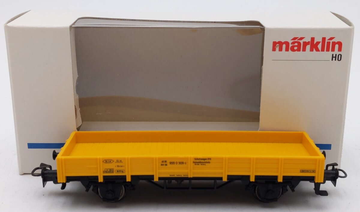 Marklin 4471 HO Scale DB Yellow Low Side Gondola EX/Box