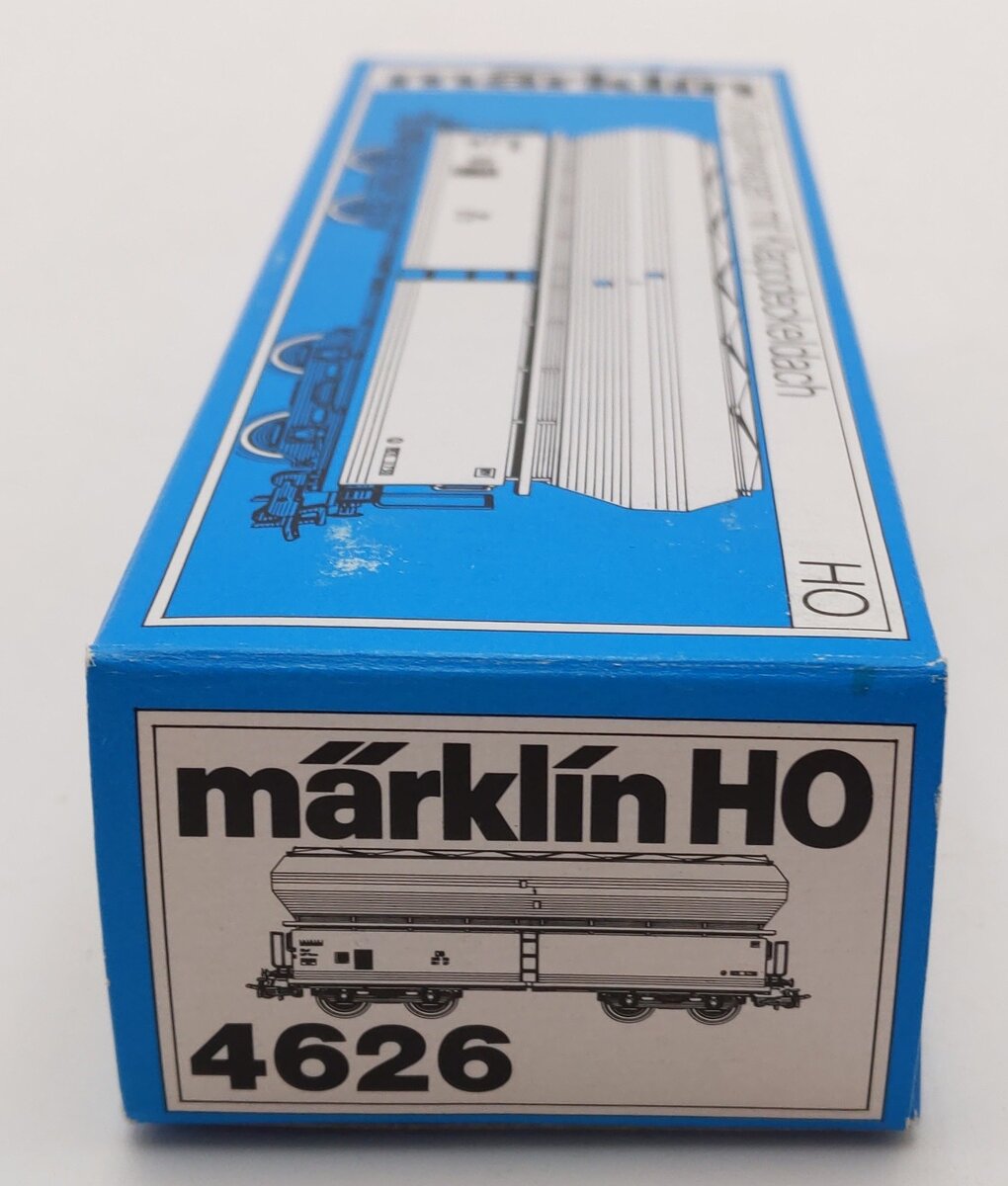 Marklin 4626 HO Scale DB High-Capacity Freight w/ Weathered Hinged Roof Covers LN/Box