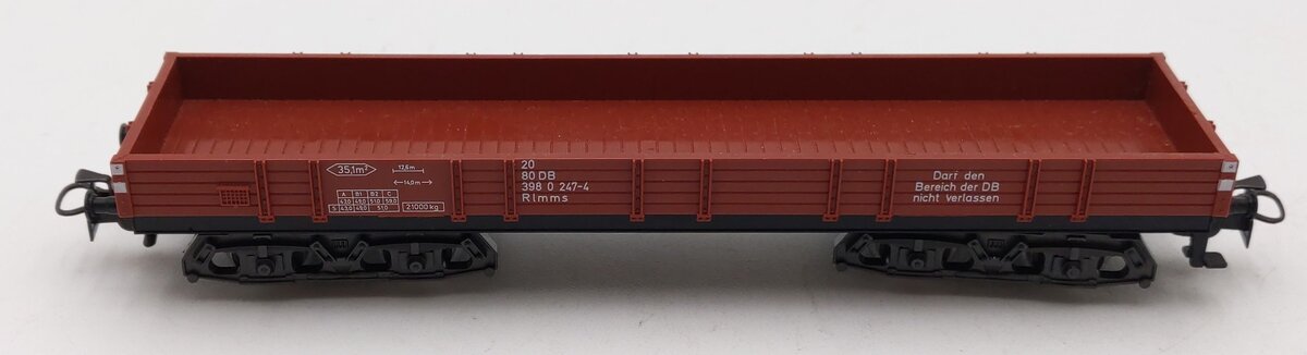 Marklin 4473 HO Scale German Federal Railway Low Side Flatcar LN/Box