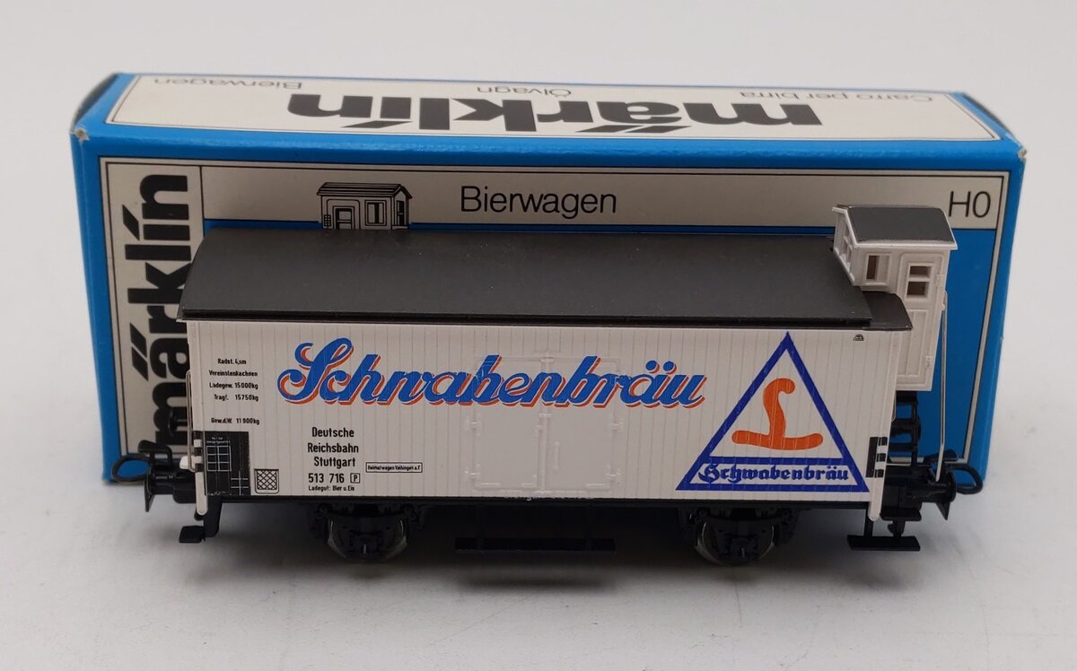 Marklin 4680 HO Scale Schnabenbrau Boxcar #513716 LN/Box