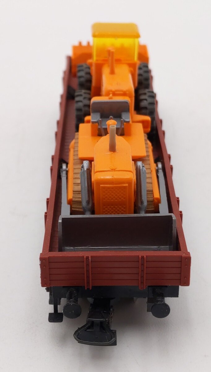 Marklin 4474 HO Scale Flatcar w/ 2 Tractors EX/Box