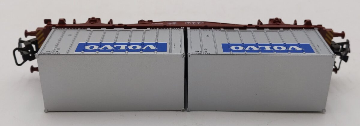 Marklin 4765 HO Scale Flatcar w/ Volvo Containers EX/Box