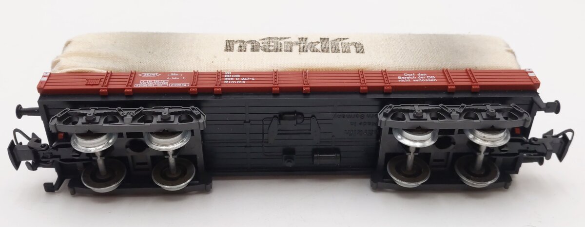 Marklin 4475 HO Scale DB Low-Side Gondola w/Canvas Covered Load EX/Box