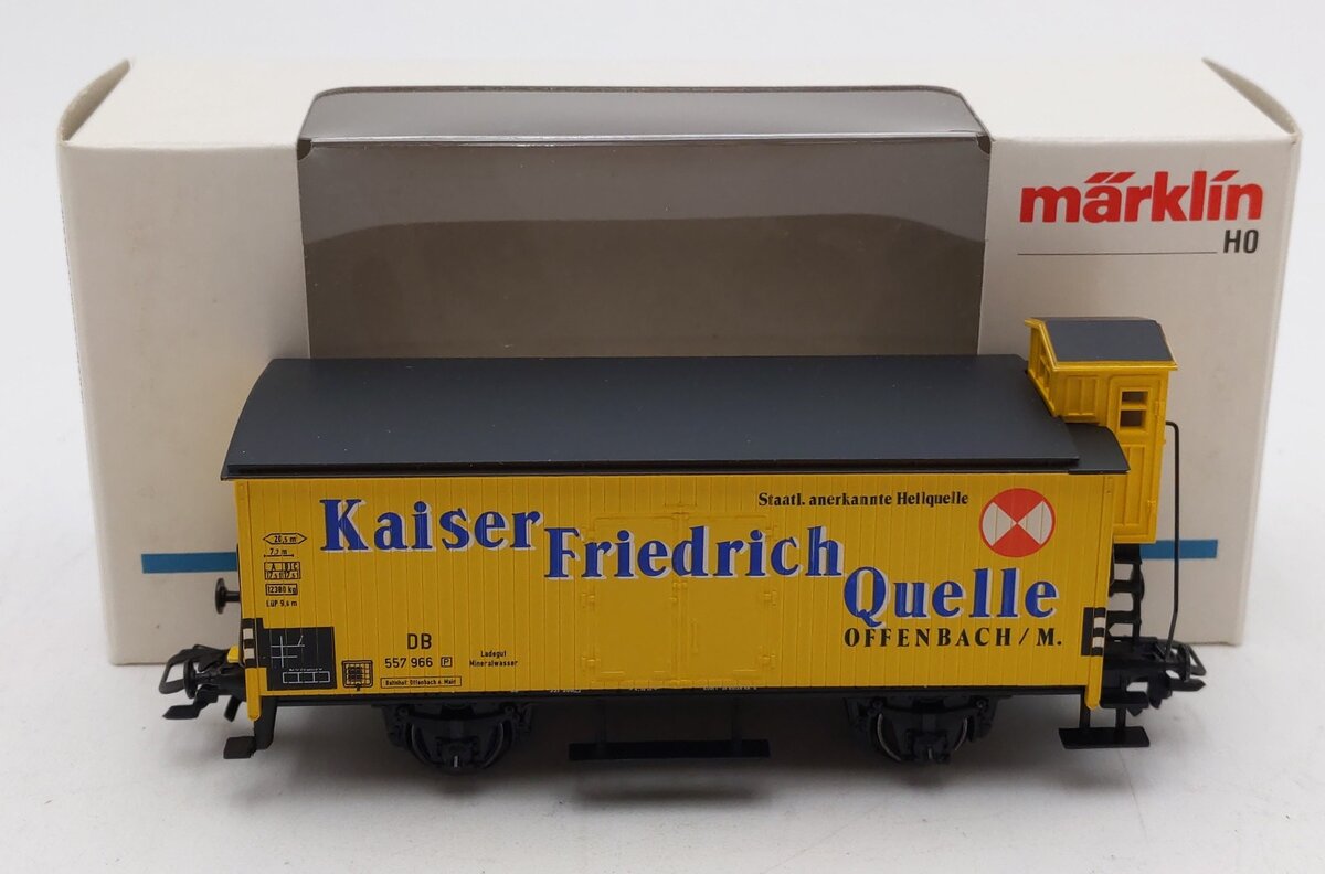Marklin 4890 HO Scale Kaiser Friedrich Quelle Boxcar #557966 LN/Box