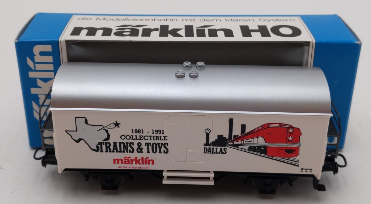 Marklin 4415 HO Scale Dallas 1981-1991 Collectible Trains & Toys Reefer Car LN/Box