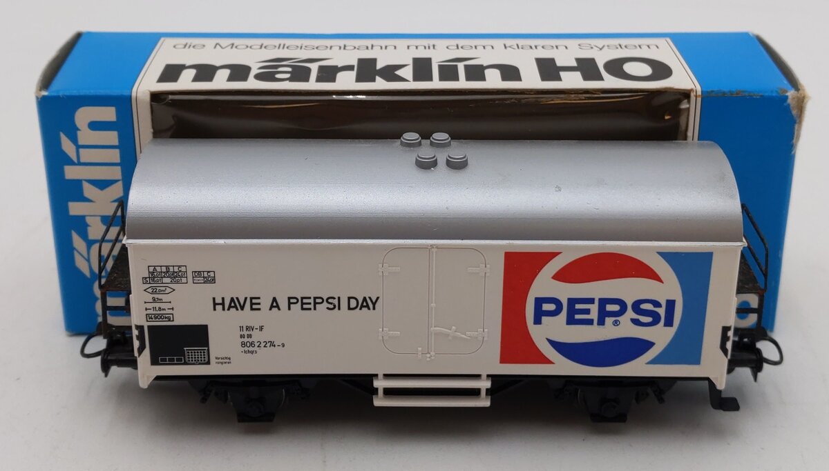 Marklin 4419 HO Scale Pepsi Freight Car EX/Box