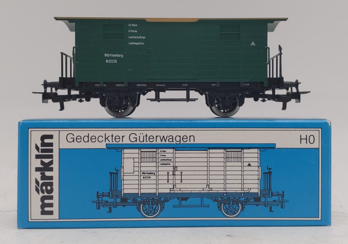 Marklin 4685 HO Scale Wurttemberg Boxcar LN/Box