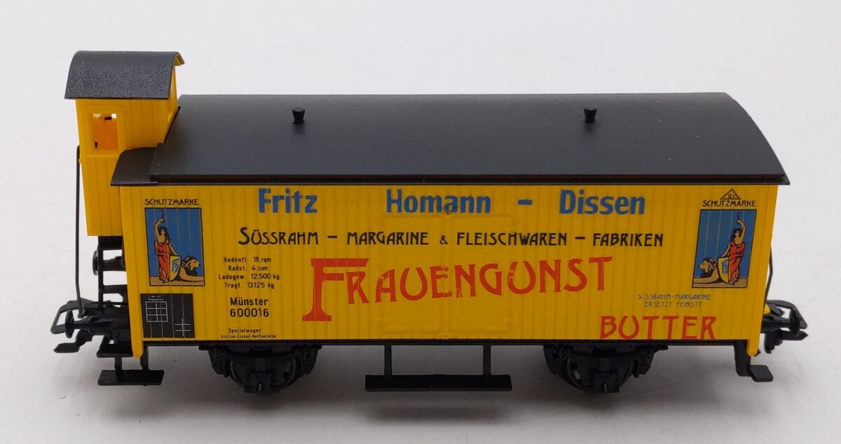 Marklin 4891 HO Scale Frauengunst Butter Reefer Car #600016 LN/Box