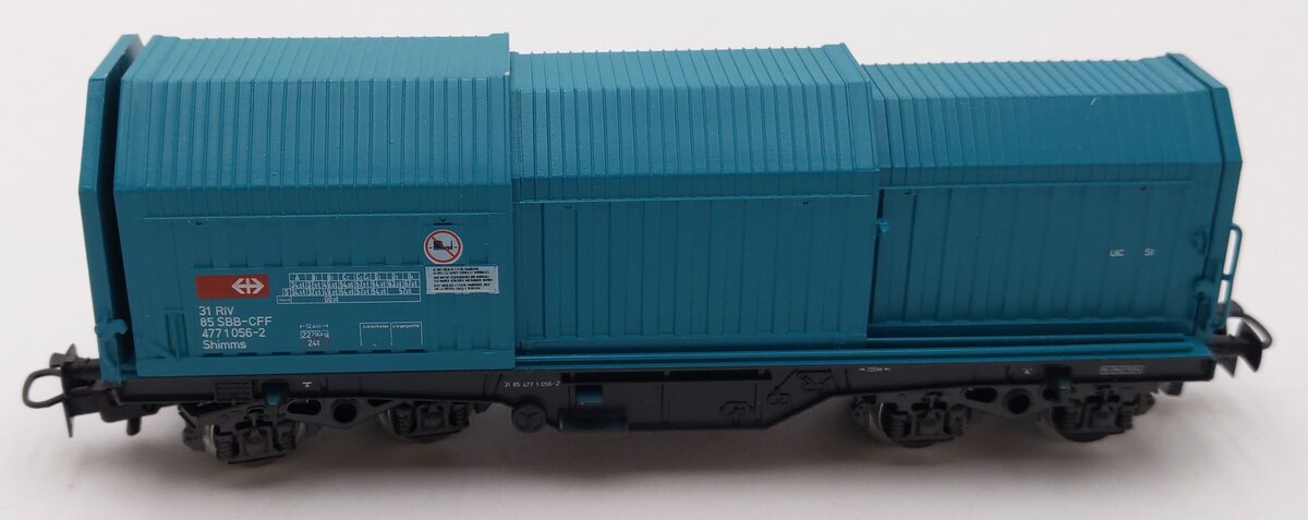 Marklin 4687 HO SBB-CFF Telescoping Freight Car #4771056-2 EX/Box
