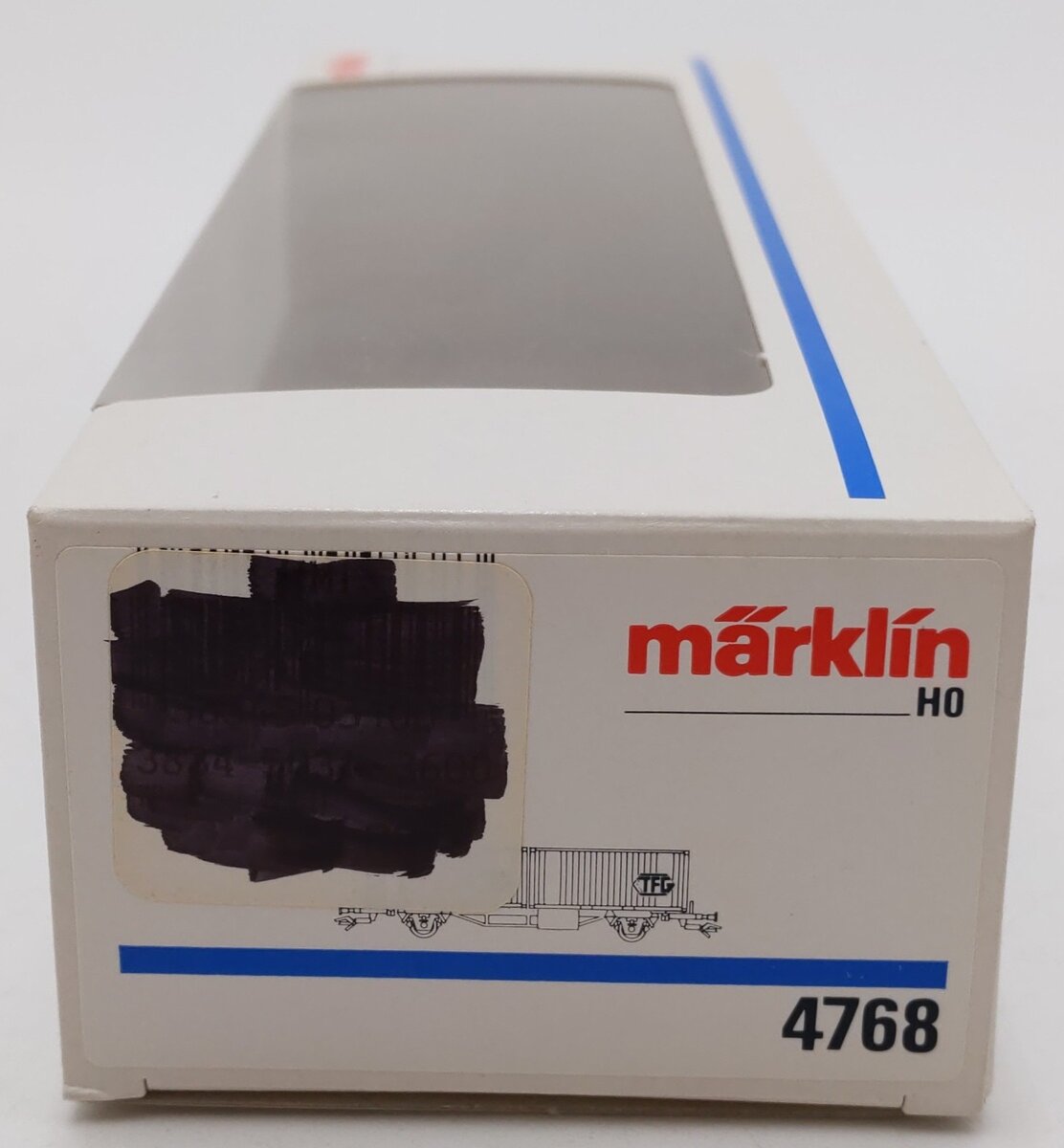 Marklin 4768 HO Scale Flatcar with 2 Containers LN/Box