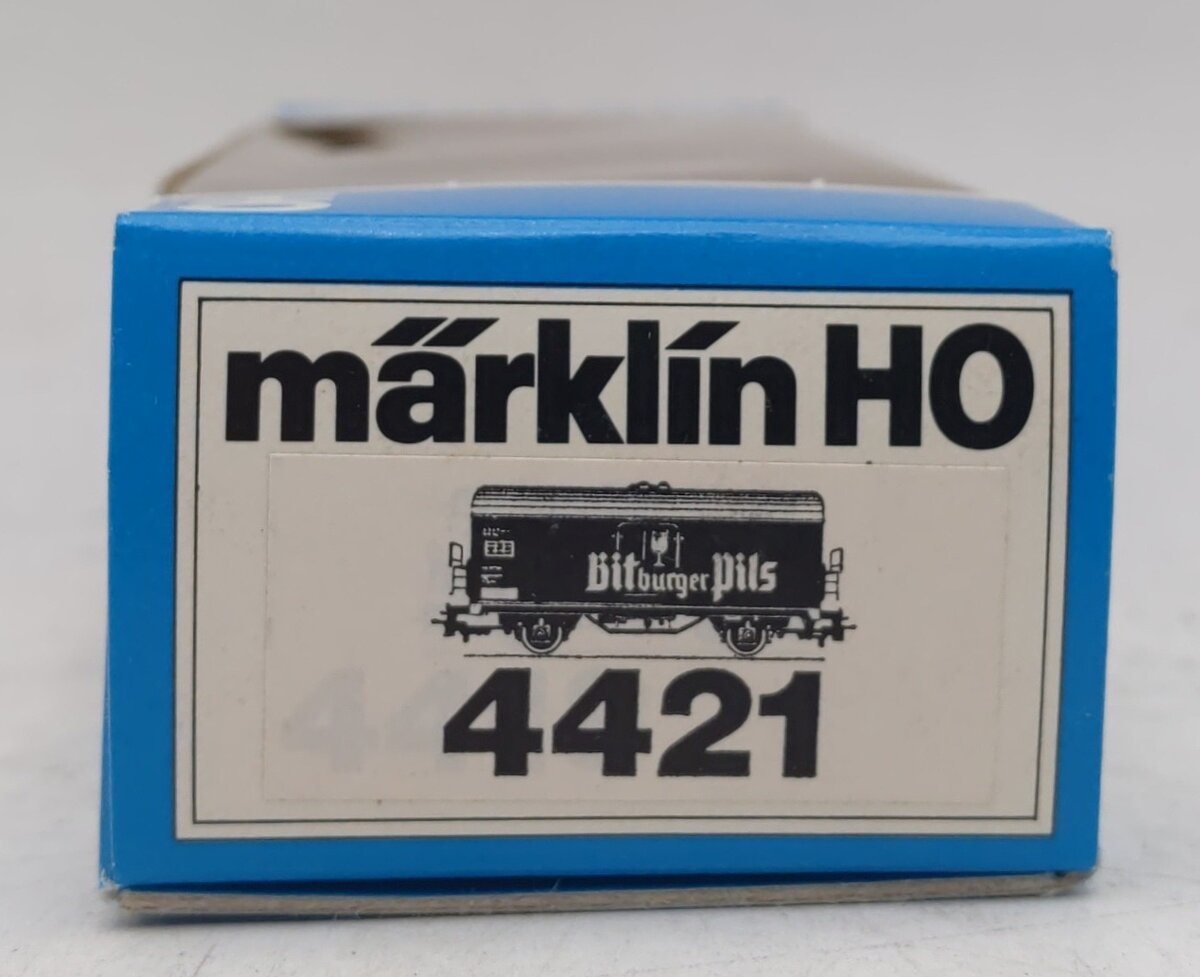 Marklin 4421 HO Scale Bitburger Pilsener Beer Car LN/Box