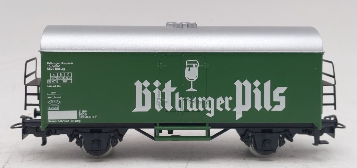 Marklin 4421 HO Scale Bitburger Pilsener Beer Car LN/Box