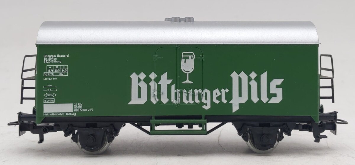 Marklin 4421 HO Scale Bitburger Pilsener Beer Car LN/Box