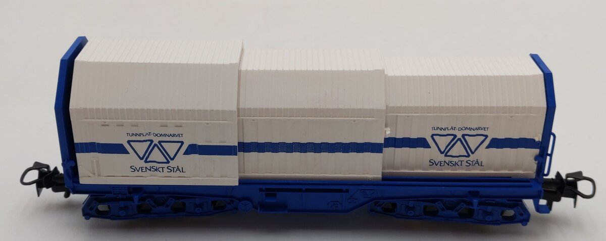 Marklin 4688 HO Scale Svenskt Stal Telescoping Freight Car LN/Box