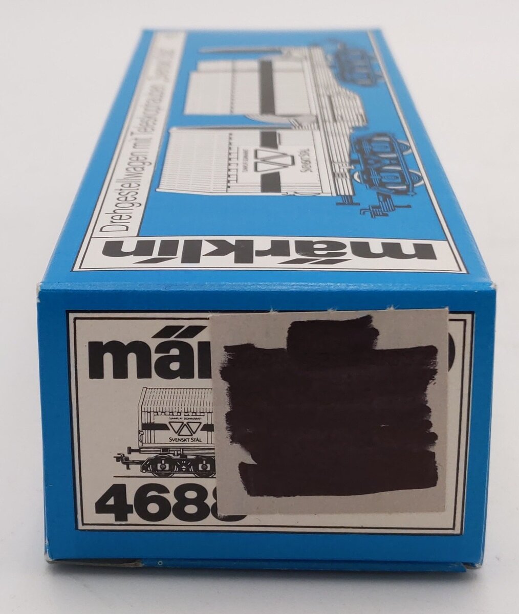 Marklin 4688 HO Scale Svenskt Stal Telescoping Freight Car LN/Box