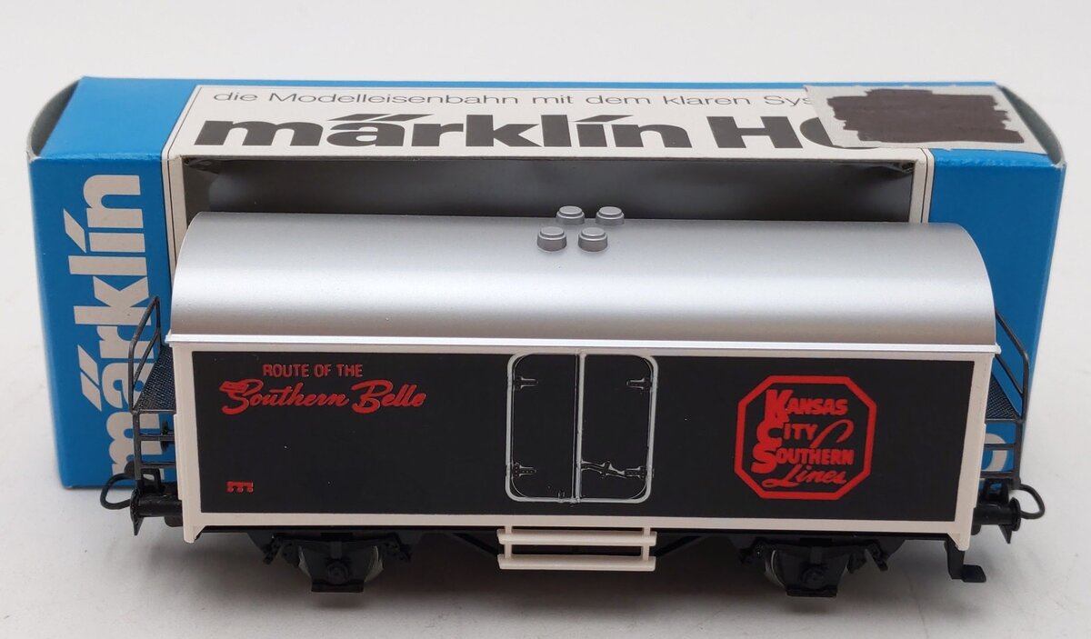 Marklin 4415 HO Scale Kansas City Southern Route of the Southern Belle Reefer EX/Box