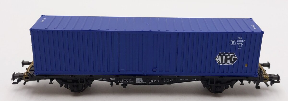 Marklin 4769 HO Scale TFG Container Flatcar LN/Box