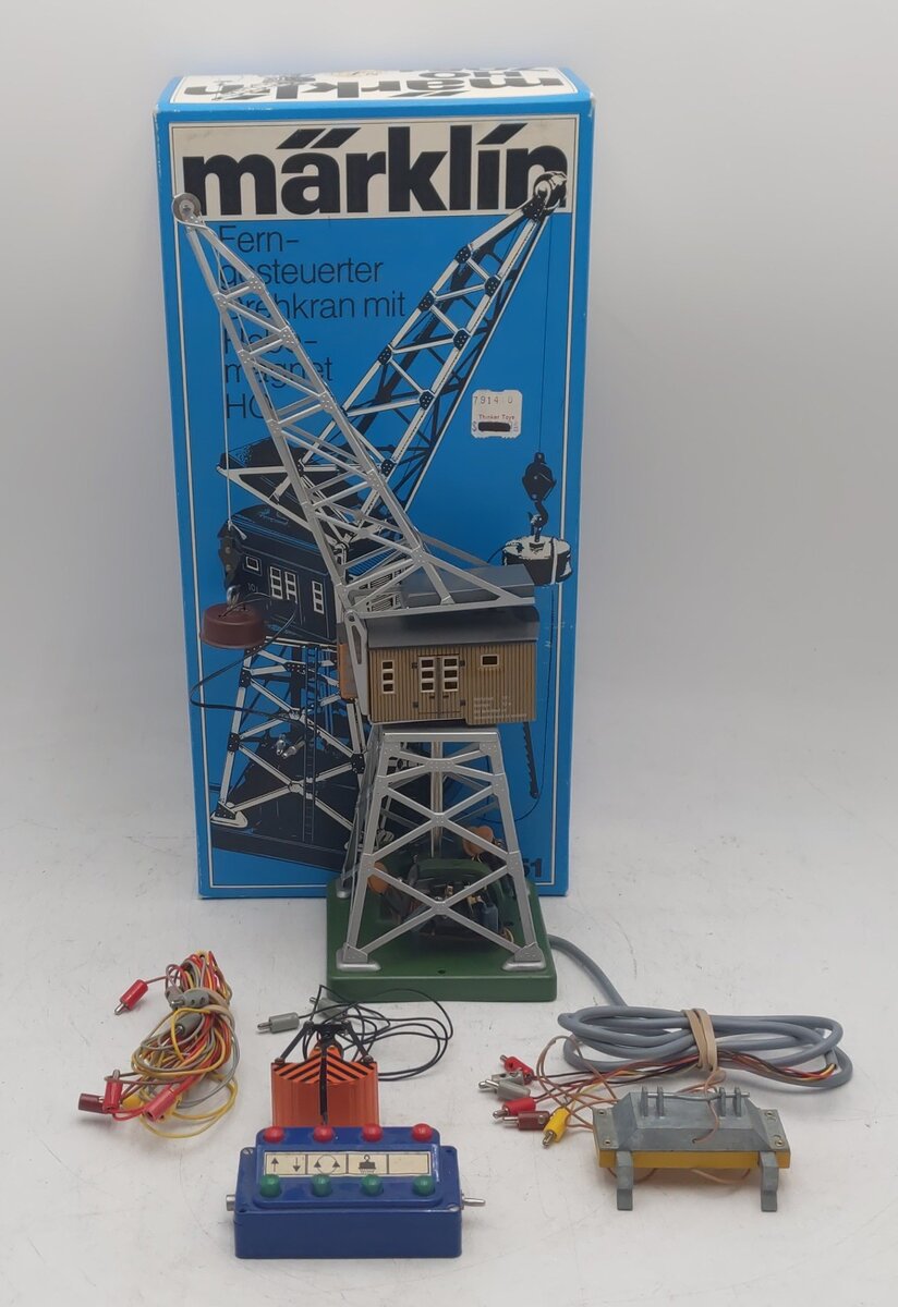 Marklin 7051 HO Scale Remote Controlled Gantry Crane LN/Box