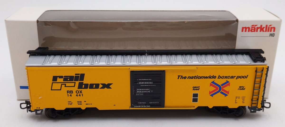 Marklin 4773 HO Scale Railbox Boxcar #14441 EX/Box