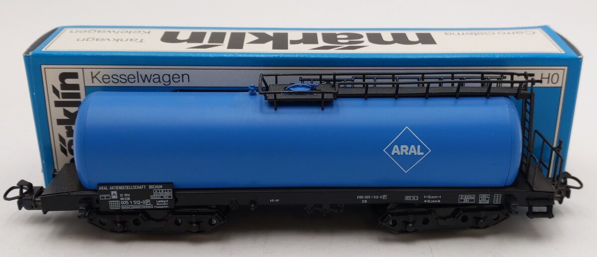 Marklin 4643 ARAL Blue Tank Car EX/Box