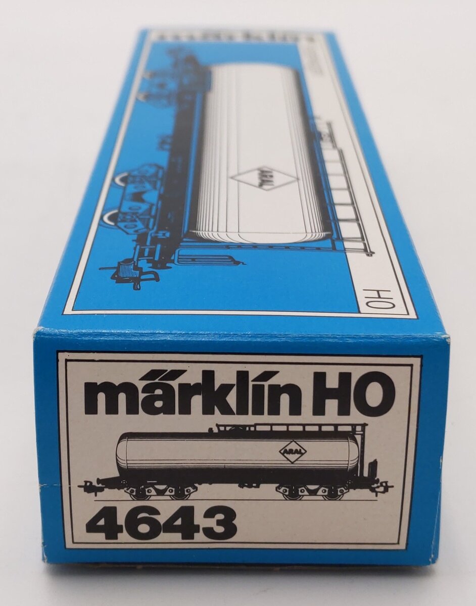 Marklin 4643 ARAL Blue Tank Car EX/Box