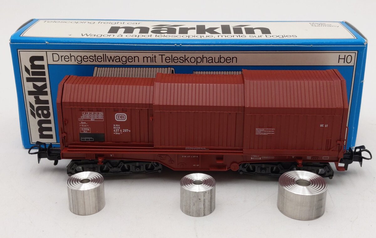 Marklin 4693 HO Scale Telescoping Freight Car LN/Box