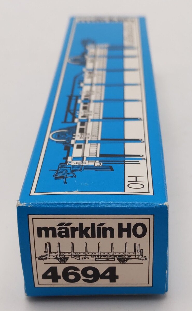 Marklin 4694 HO Scale DB Flatcar w/Brakeman's Platform EX/Box