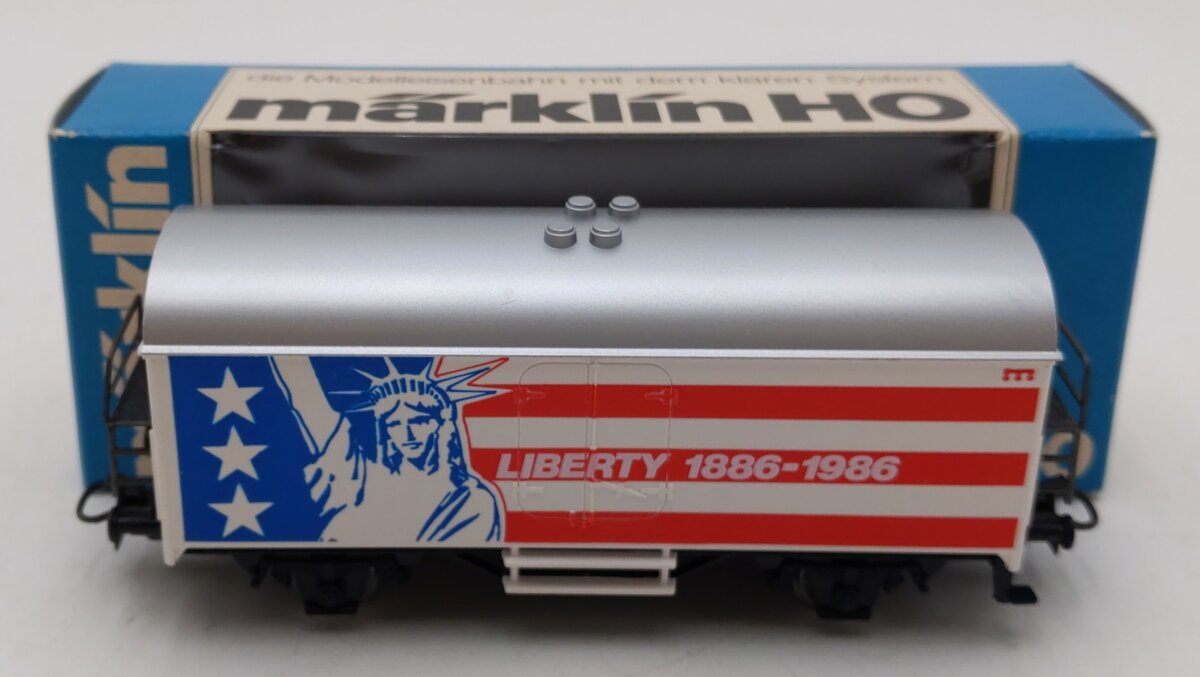 Marklin 4415 HO Scale Liberty 1886-1986 Reefer Car LN/Box