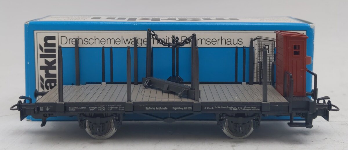 Marklin 4697 HO Scale DR Flatcar w/Cradle LN/Box