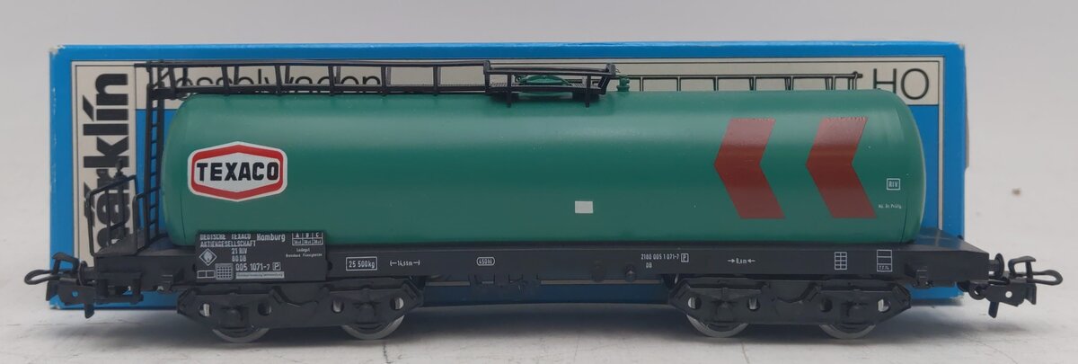 Marklin 4652 HO Scale Texaco 4 Axle 3-Rail Tank Car LN/Box