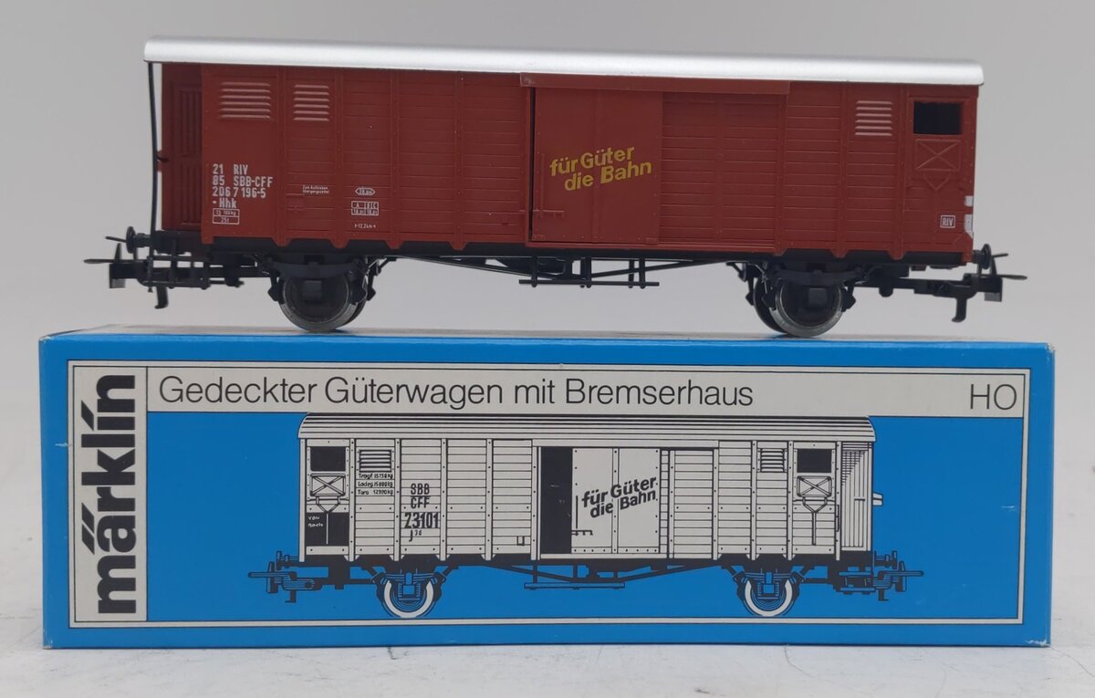 Marklin 4698 CFF Box Car w/ Brakeman's Cab LN/Box