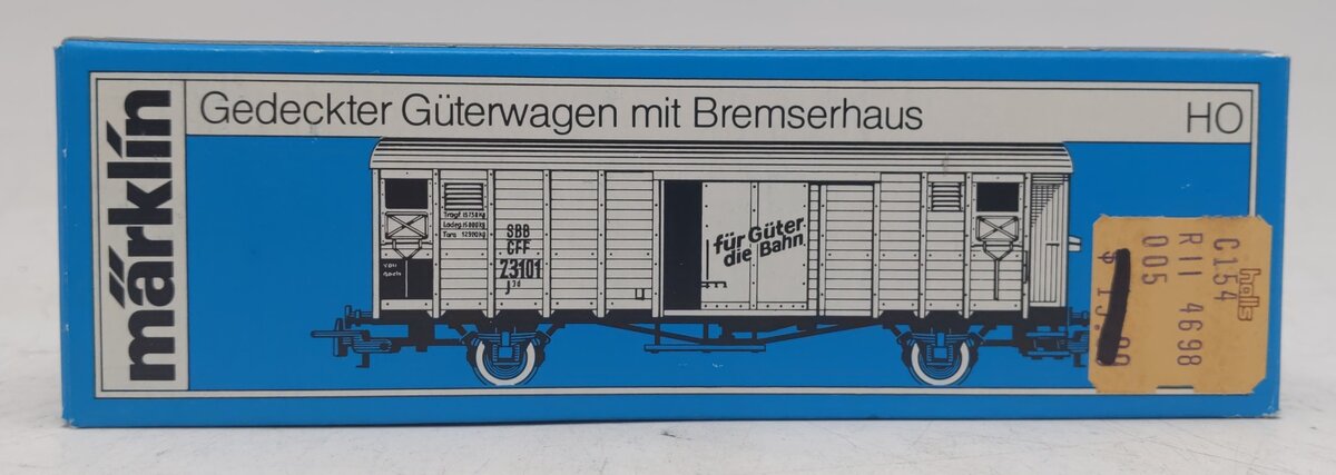 Marklin 4698 CFF Box Car w/ Brakeman's Cab LN/Box