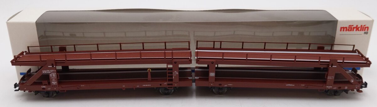 Marklin 4712 HO Scale Double Automobile Transport Car LN/Box
