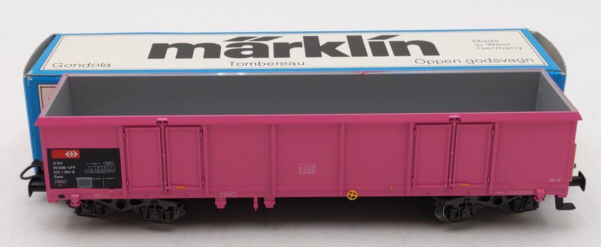 Marklin 4718 HO Scale SBB Gondola Car EX/Box