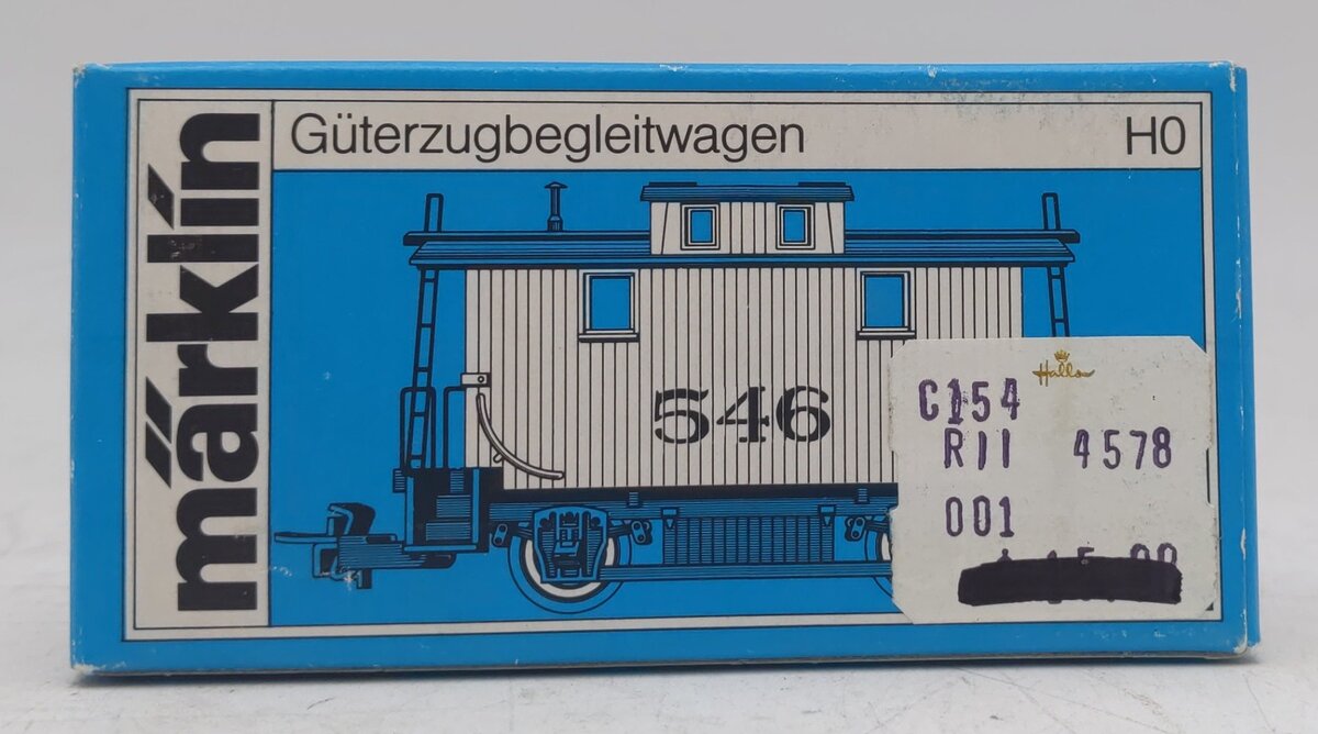 Marklin 4578 HO Scale Bobber Caboose LN/Box