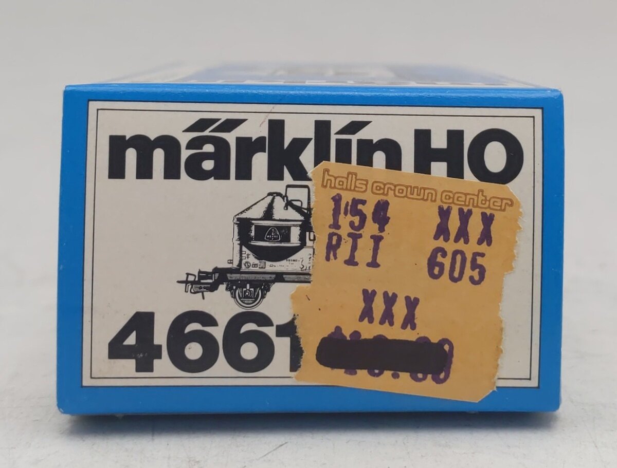 Marklin 4661 HO Scale Silo Cement Car LN/Box