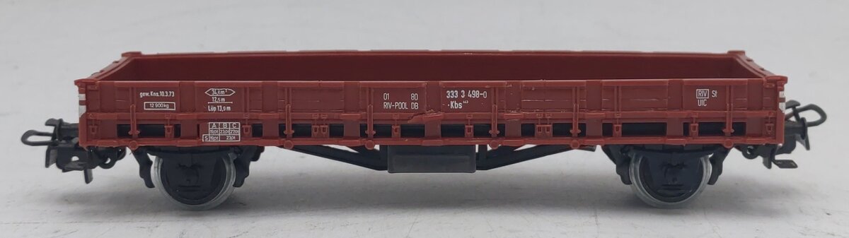 Marklin 4607 HO Scale DB Open Platform Truck with Stanchions LN/Box