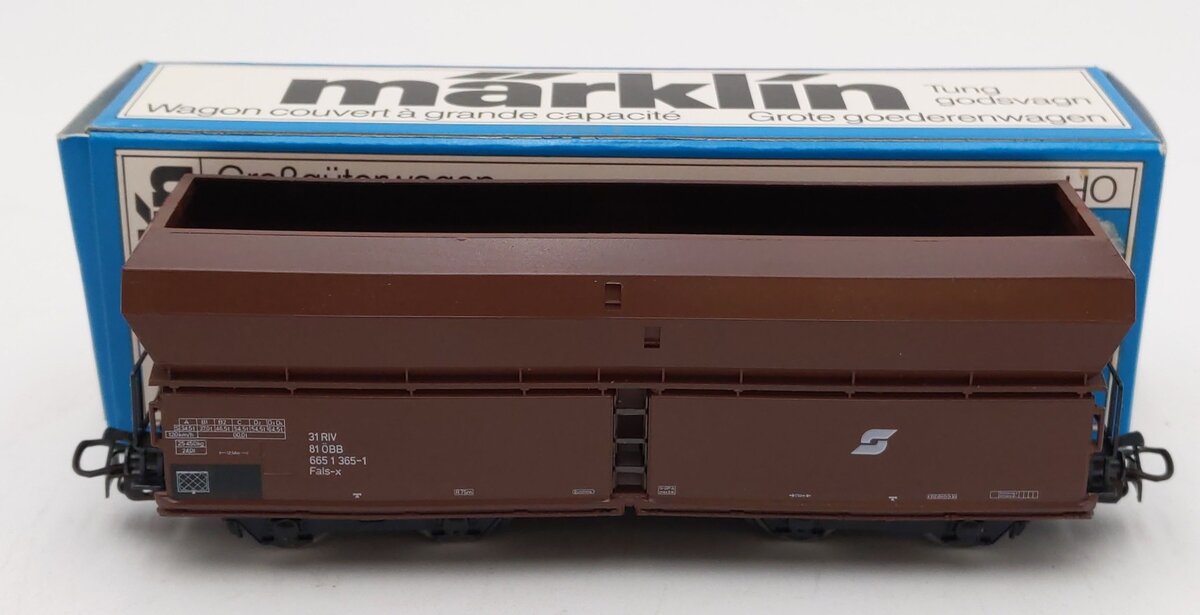 Marklin 4724 HO Scale OBB High Capacity Freight Car LN/Box