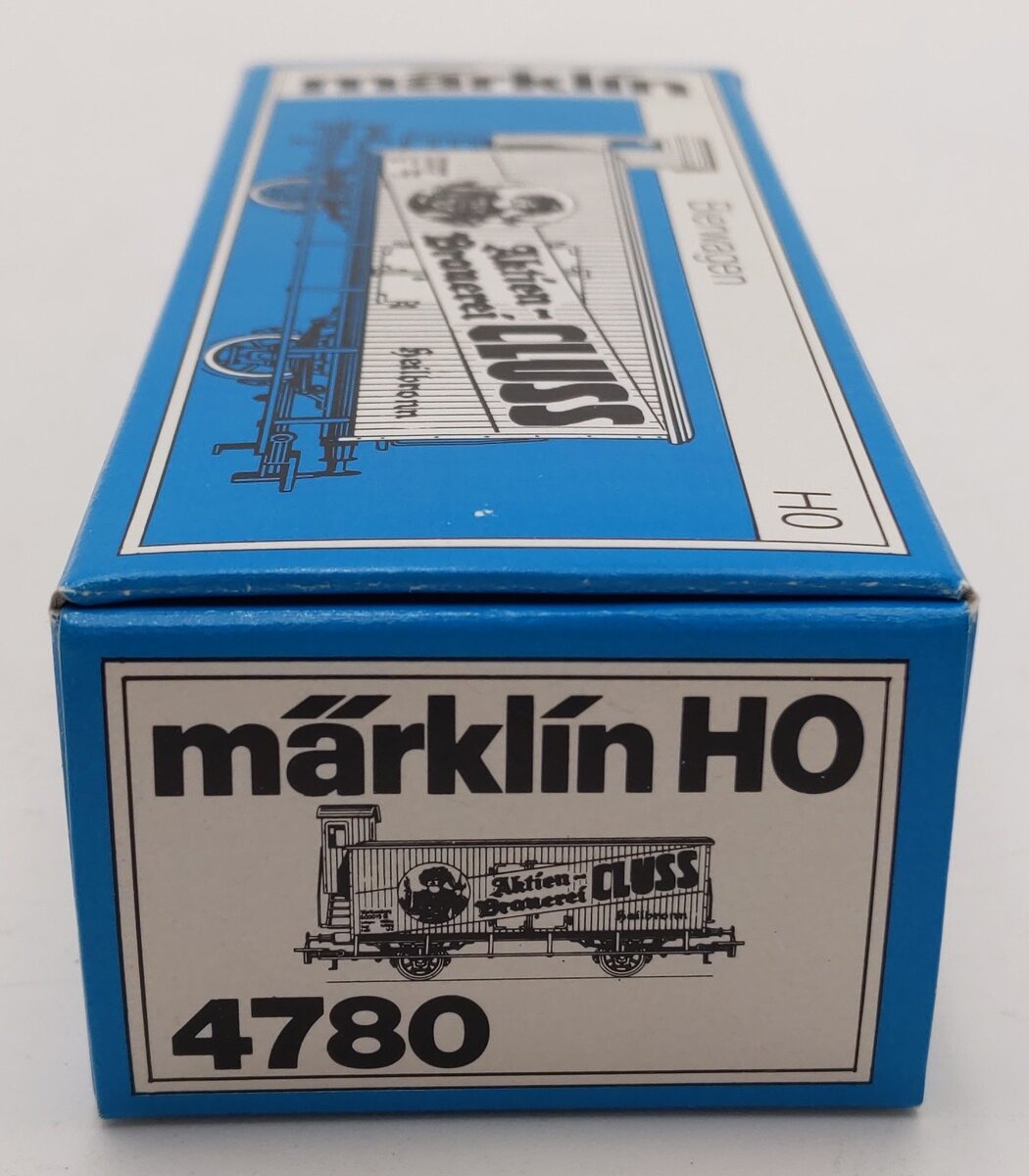 Marklin 4780 HO Scale Aktien Branerei Cluss Beer Car #600019 LN/Box