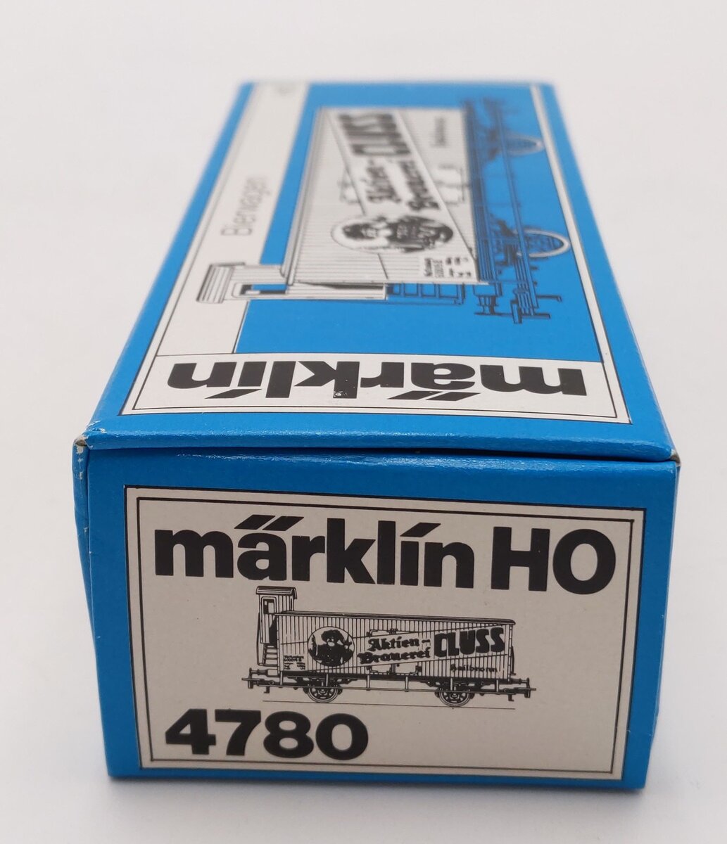 Marklin 4780 HO Scale Aktien Branerei Cluss Beer Car #600019 LN/Box