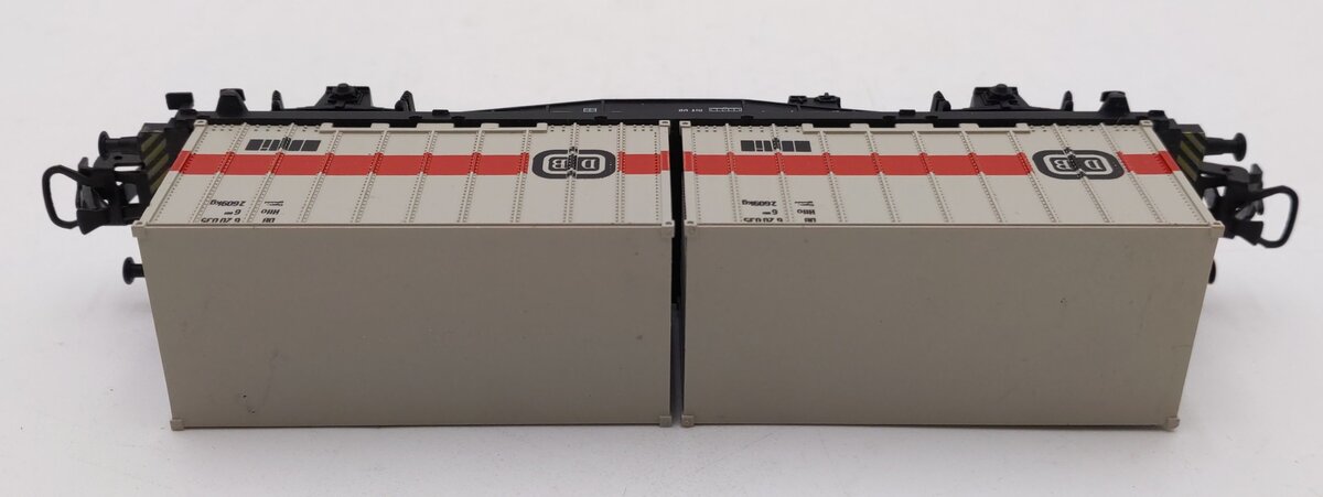 Marklin 4664 HO Scale Flatcar w/ 2 DB Containers EX/Box