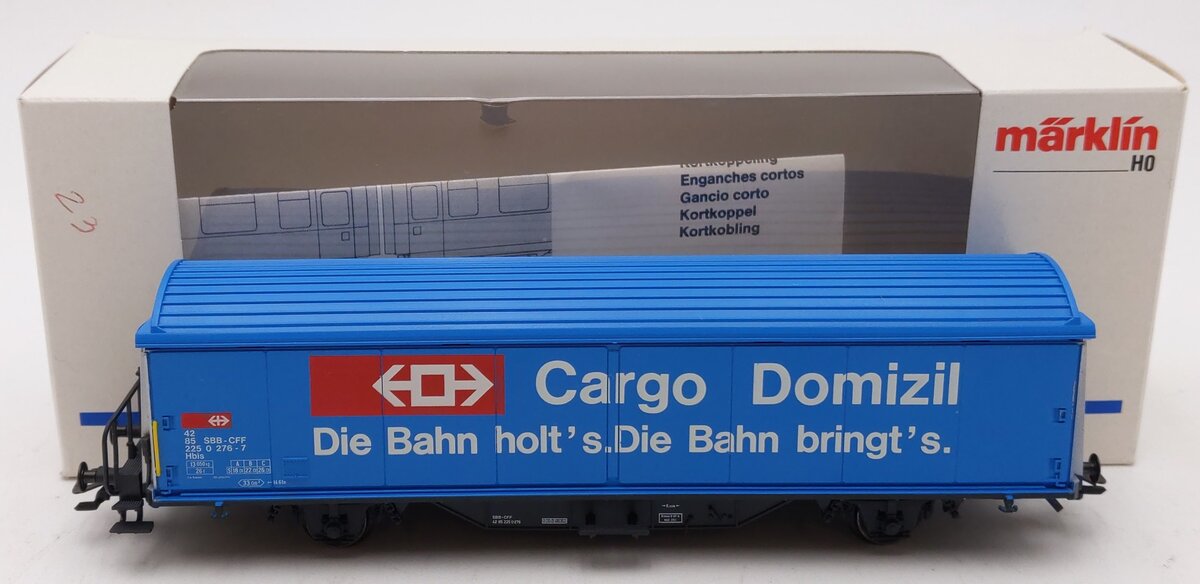 Marklin 4735 HO Cargo Domicile Sliding Door Boxcar EX/Box
