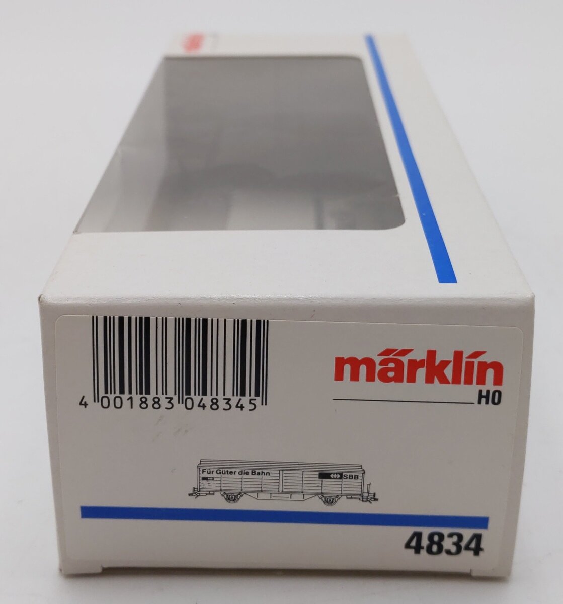 Marklin 4834 HO Scale SBB Sliding Wall Boxcar LN/Box